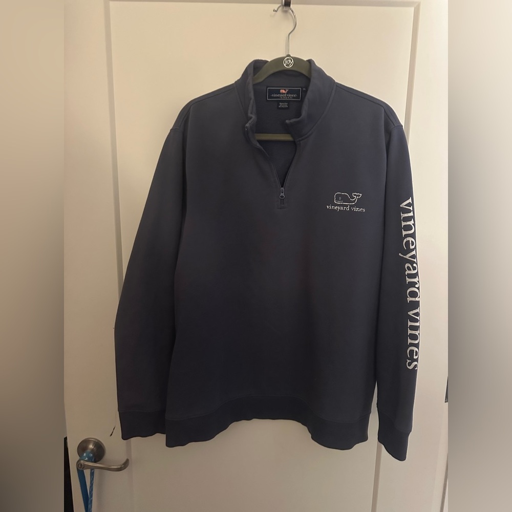 Vineyard Vines Women's NAVY Zip-Up Sweater SIZE XL